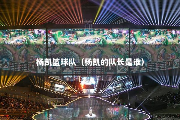 楊凱籃球隊(duì)（楊凱的隊(duì)長(zhǎng)是誰(shuí)）