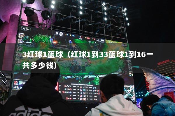 3紅球1籃球（紅球1到33籃球1到16一共多少錢）
