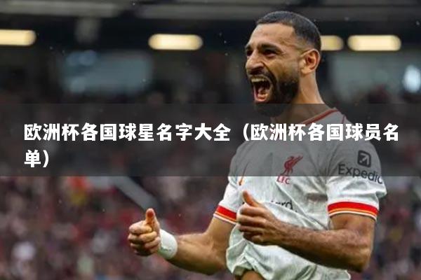 歐洲杯各國球星名字大全（歐洲杯各國球員名單）